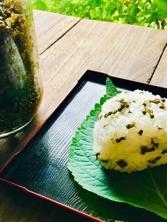 秋の楽しみ♪シソ実おにぎり-レシピのメイン写真