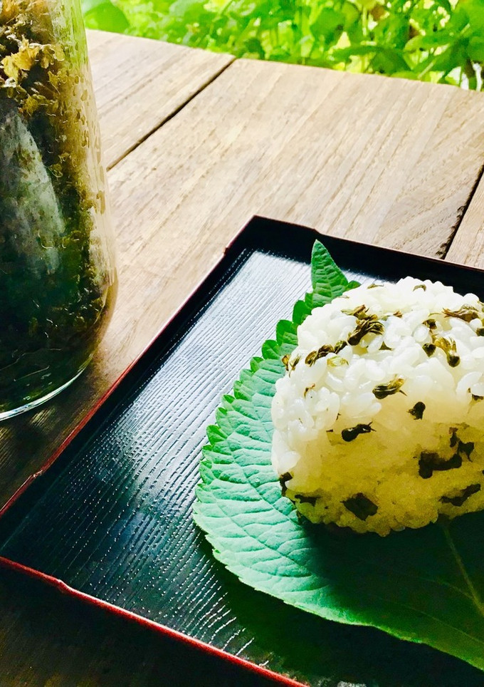秋の楽しみ♪シソ実おにぎり-レシピのメイン写真
