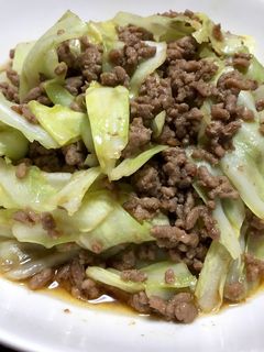 キャベツとひき肉のピリ辛炒め-レシピのメイン写真