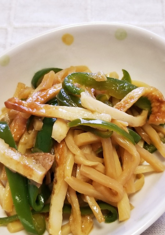 ☆甘辛たれで♪簡単・節約ちくわ青椒肉絲☆-レシピのメイン写真