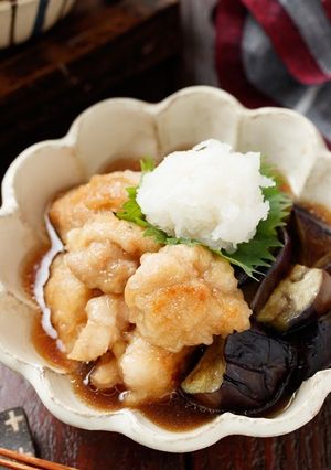 旬のなすと鶏肉の焼きびたし-レシピのメイン写真