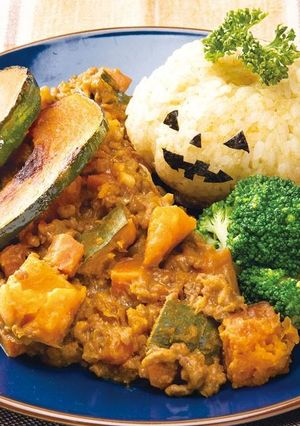 かぼちゃとひき肉のドライカレー風-レシピのメイン写真