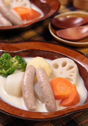 ぽかぽか温まる☆根菜の豆乳みそポトフ-レシピのメイン写真
