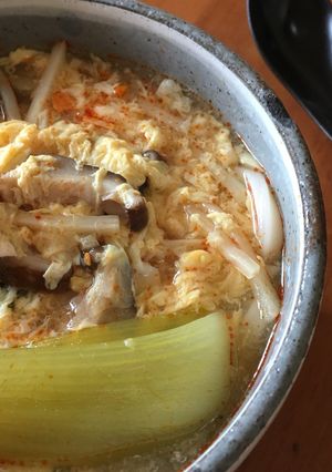 酸辣湯スープ&うどん-レシピのメイン写真