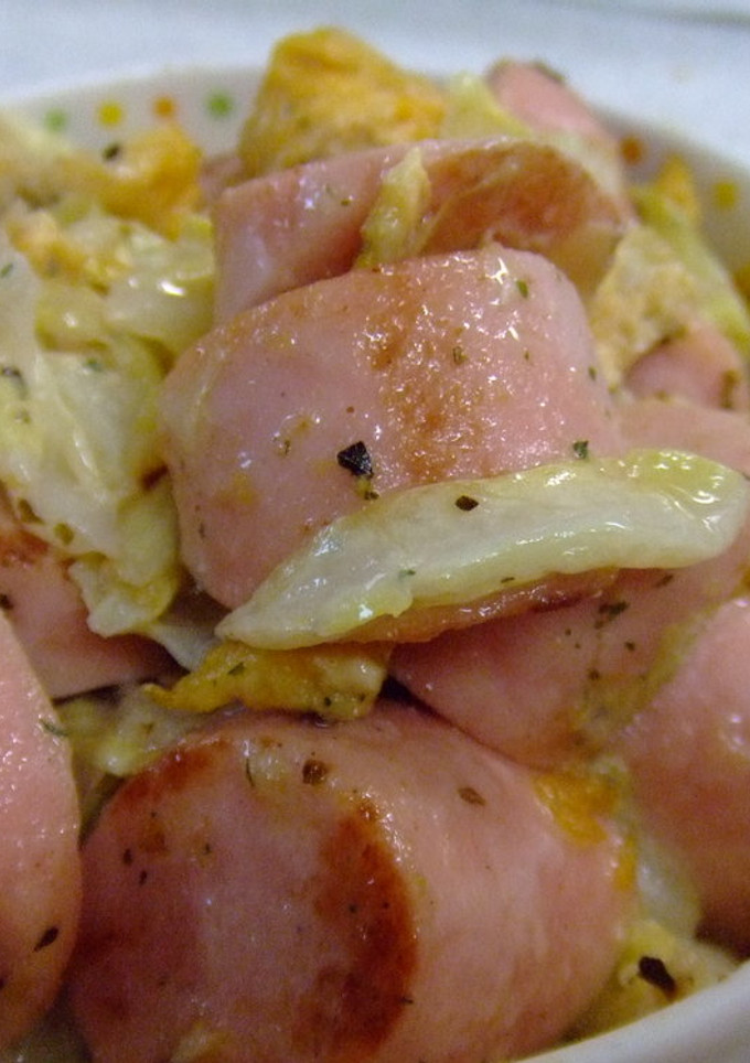 ✥魚肉ソーセージとキャベツ卵のマヨ炒め✥-レシピのメイン写真