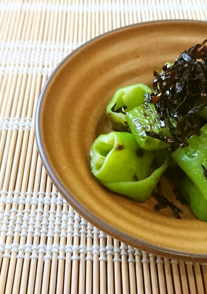 【使い切り】万願寺とうがらしの塩昆布和え-レシピのメイン写真