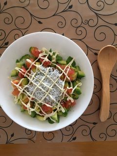超簡単トマトとアボカドの洋風しらす丼-レシピのメイン写真