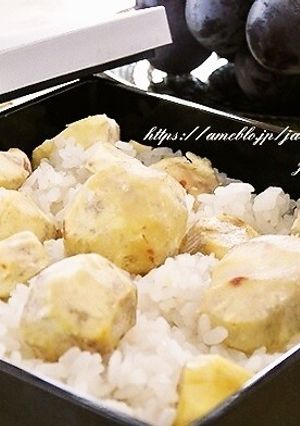 新米で栗ごはん-レシピのメイン写真