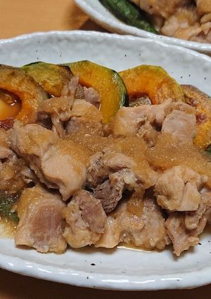 ポンのかぼちゃと鶏肉のおろし煮-レシピのメイン写真