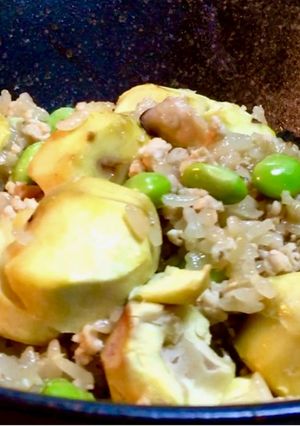 栗と鶏ひき肉の炊き込みご飯&おこわ⋆*ೄ-レシピのメイン写真