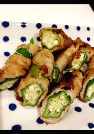 【時短/お弁当】オクラの梅肉ソース-レシピのメイン写真