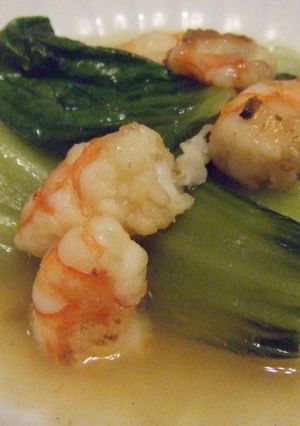 青梗菜と海老のあっさり炒め煮-レシピのメイン写真