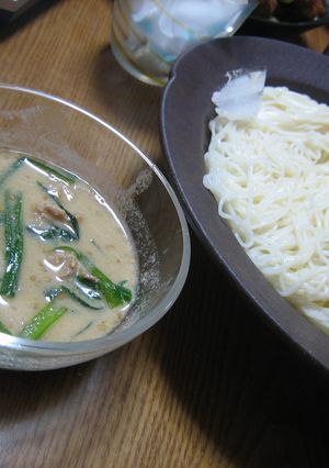 豚にらのゴマだれそうめん☆-レシピのメイン写真