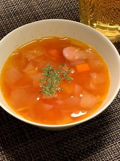 ケチャップで簡単!ミネストローネ-レシピのメイン写真