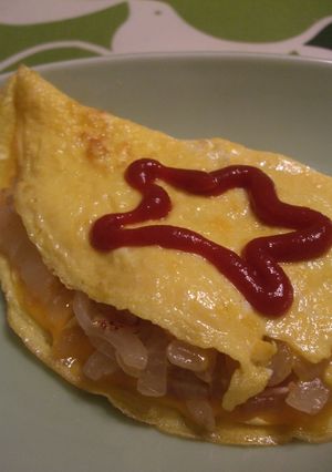 あめ色玉ねぎだけで！美味しいオムレツ☆-レシピのメイン写真