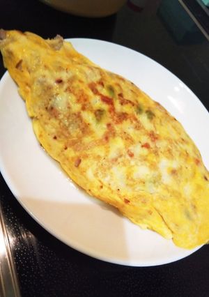 卵料理!!枝豆入り!野菜たっぷりオムレツ-レシピのメイン写真