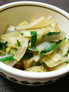 キャベツとにらとねぎの煮浸し-レシピのメイン写真