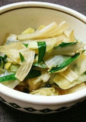 キャベツとにらとねぎの煮浸し-レシピのメイン写真
