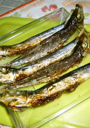 本うるめの丸干し(新物)の鉄パン焼き-レシピのメイン写真