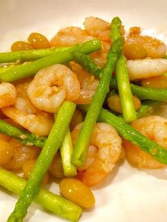 海老とアスパラのにんにく炒め-レシピのメイン写真