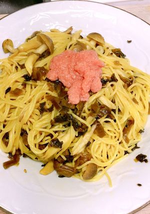 ウチの高菜明太スパゲティ-レシピのメイン写真