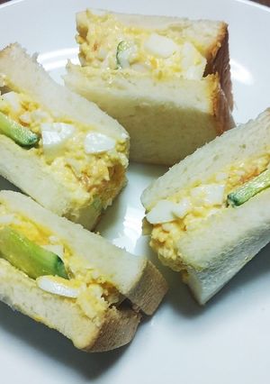 ２種類食感たまごサンド-レシピのメイン写真