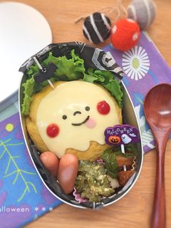 ★ハロウィン★簡単オバケ★オムライス★-レシピのメイン写真
