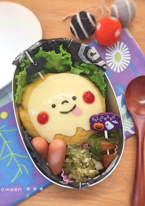 ★ハロウィン★簡単オバケ★オムライス★-レシピのメイン写真