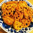 鳥手羽とレンコンの甘辛炒め