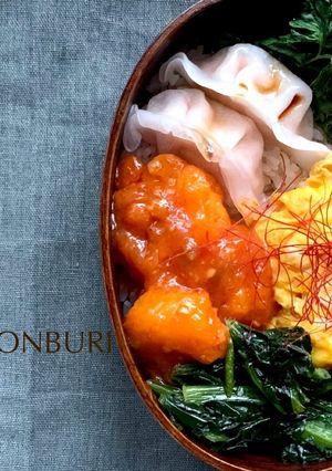 わっぱ弁当［エビチリ］-レシピのメイン写真