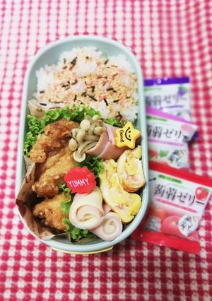 野球少年弁当♡鶏胸の甘辛だれ揚げ10/5-レシピのメイン写真