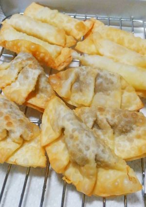 餃子の皮☆チーズと納豆の揚げ巻きまき-レシピのメイン写真