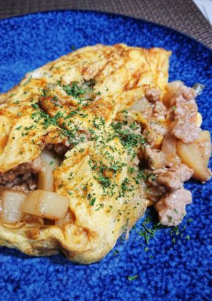 じゃがいもと挽肉のオムレツ★メインになる-レシピのメイン写真