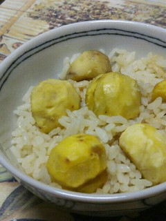ほんのり塩味!栗ご飯!-レシピのメイン写真