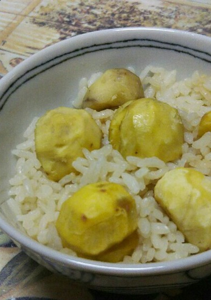 ほんのり塩味！栗ご飯！-レシピのメイン写真