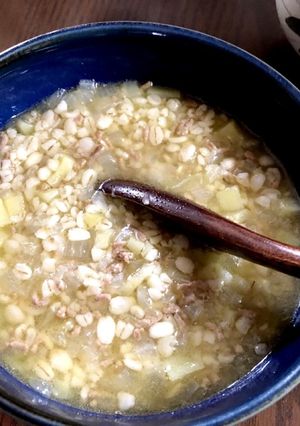 押し麦の洋風粥-レシピのメイン写真