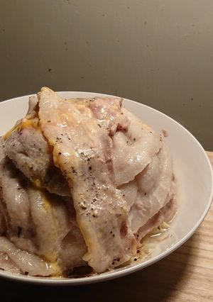 【簡単】豚バラ肉とチーズのもやし蒸し-レシピのメイン写真