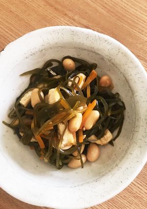 切り昆布と大豆の地味な煮物-レシピのメイン写真