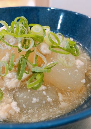 優しい味♡冬瓜と鶏ひき肉のあんかけ-レシピのメイン写真