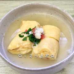 A picture of なんちゃって明石焼き？出汁たっぷり卵焼き.