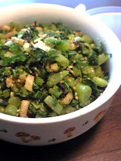 大根っ葉のごま×塩昆布炒め-レシピのメイン写真