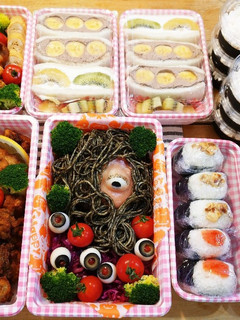 運動会2019!ハロウィン弁当!一応貞子-レシピのメイン写真