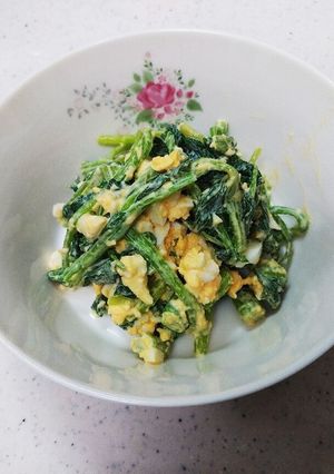 ほうれん草嫌い克服！ほうれん草たまご-レシピのメイン写真