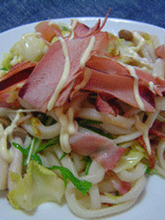 パスタソースDE焼きうどん-レシピのメイン写真