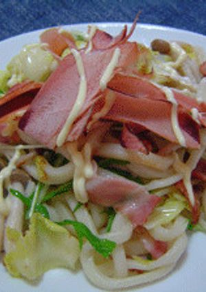 パスタソースＤＥ焼きうどん-レシピのメイン写真