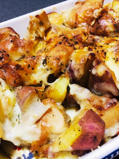 さつまいもと鶏モモ肉のチーズ焼き-レシピのメイン写真
