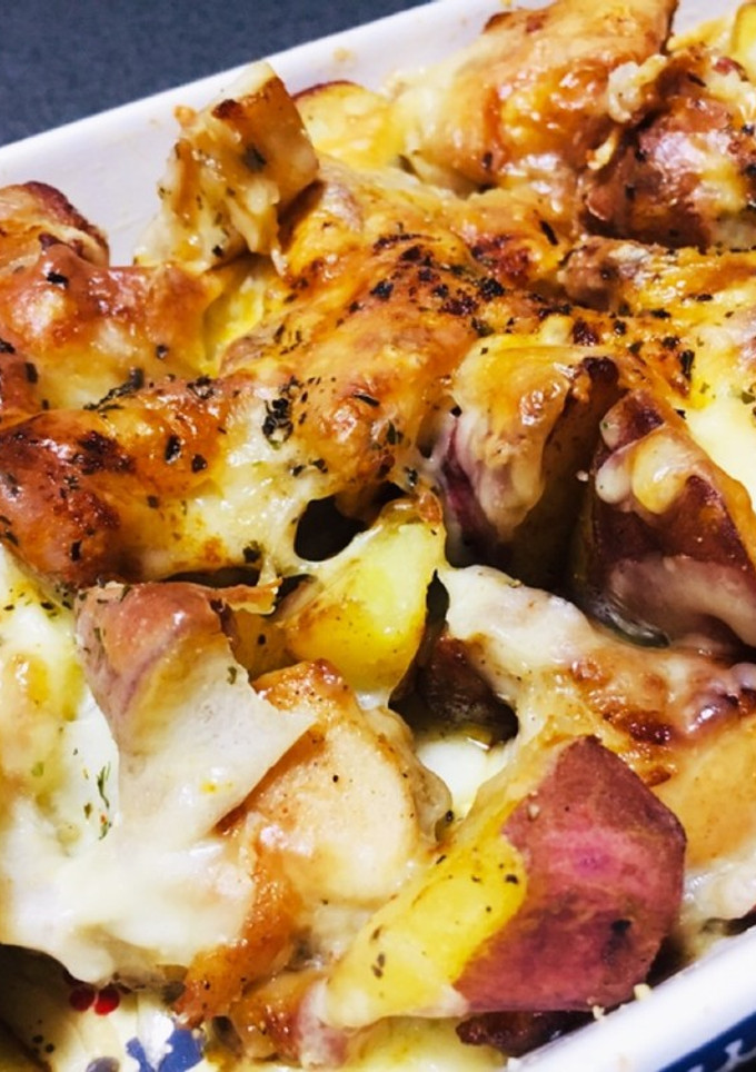 さつまいもと鶏モモ肉のチーズ焼き-レシピのメイン写真