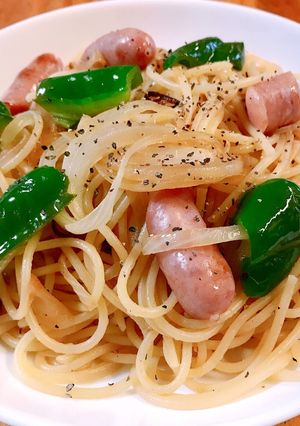 本格的ペペロンチーノ ソーセージ入り-レシピのメイン写真