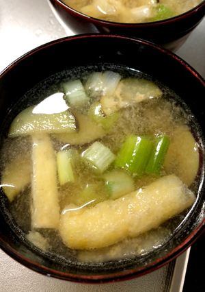 簡単♪ナスと長ネギの味噌汁♪-レシピのメイン写真