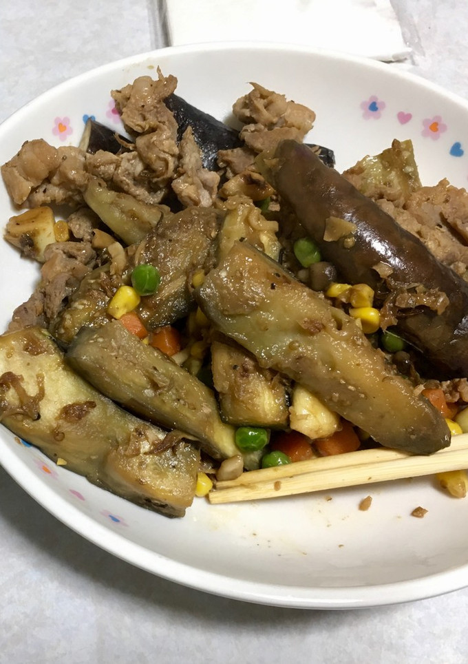 茄子と豚肉の炒め物-レシピのメイン写真